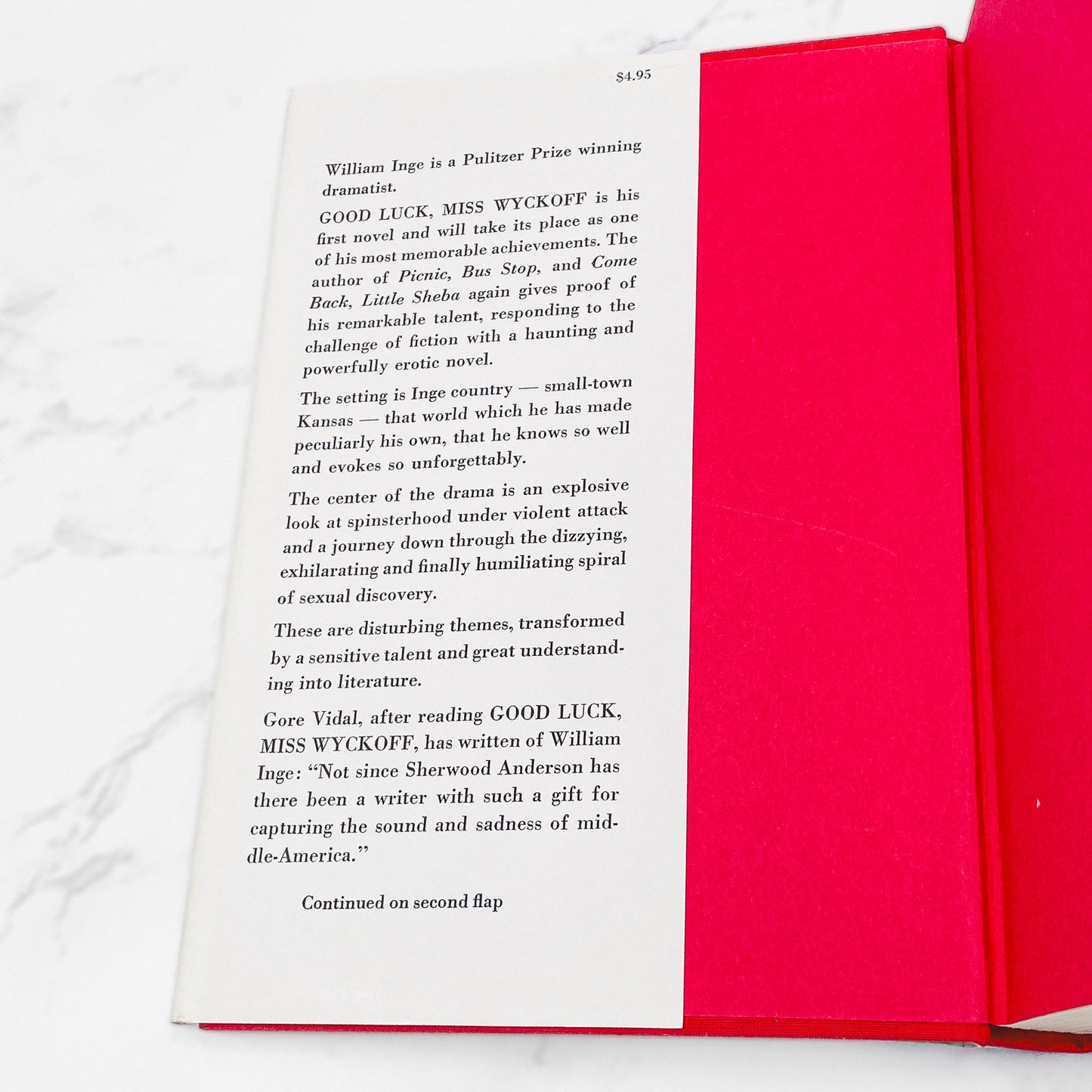 Good Luck, Miss Wyckoff by William Inge [FIRST EDITION] 1970 • Atlantic Monthly Press