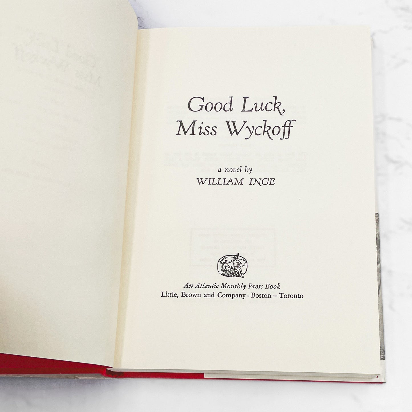 Good Luck, Miss Wyckoff by William Inge [FIRST EDITION] 1970 • Atlantic Monthly Press