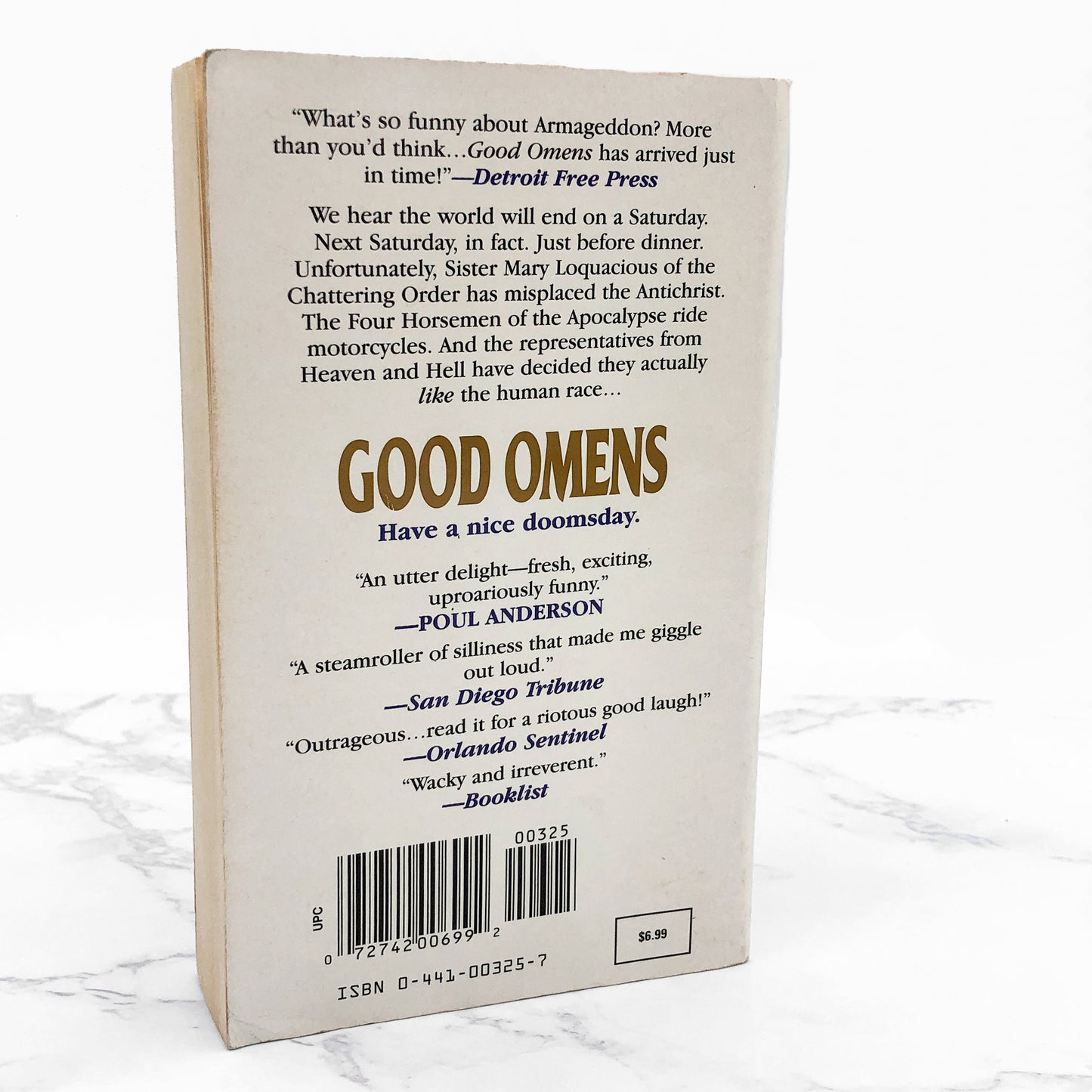 Good Omens by Neil Gaiman & Terry Pratchett [1996 PAPERBACK] • Ace