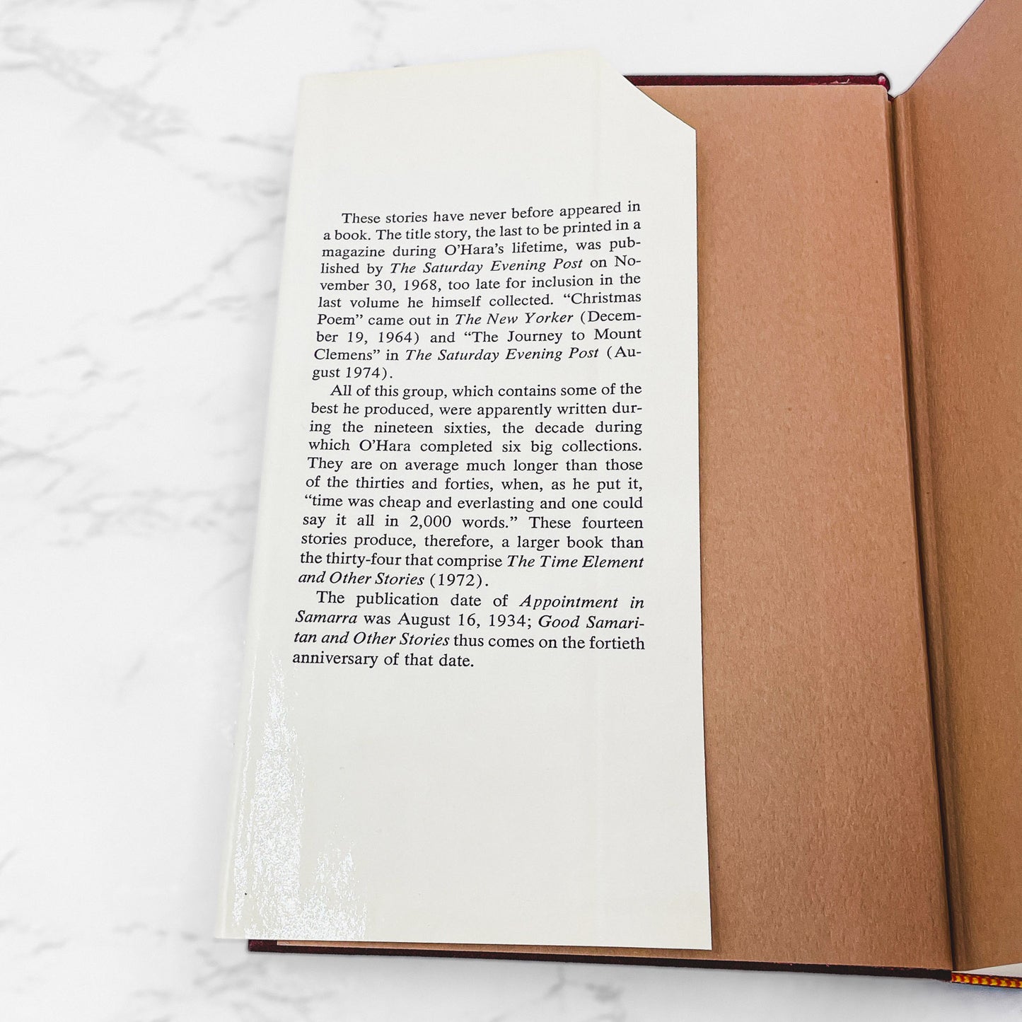 Good Samaritan & Other Stories by John O'Hara [FIRST EDITION] 1974 • Random House