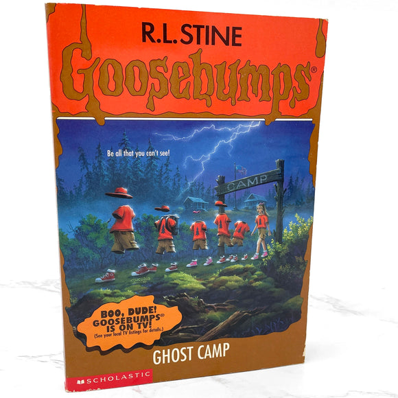 Ghost Camp by R.L. Stine [FIRST EDITION PAPERBACK] 1996 • Goosebumps #45