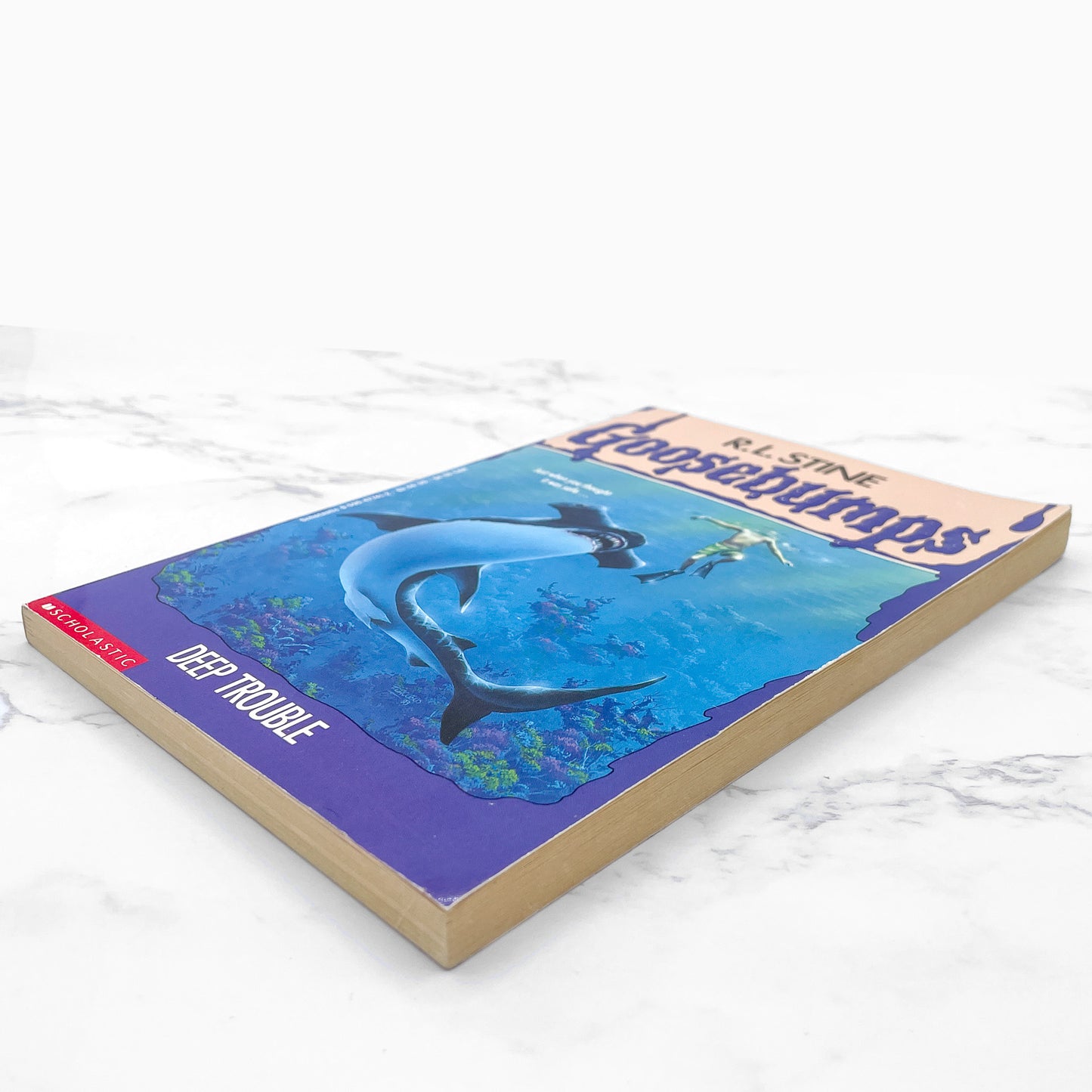 Deep Trouble by R.L. Stine [FIRST EDITION PAPERBACK] 1994 • Goosebumps #19