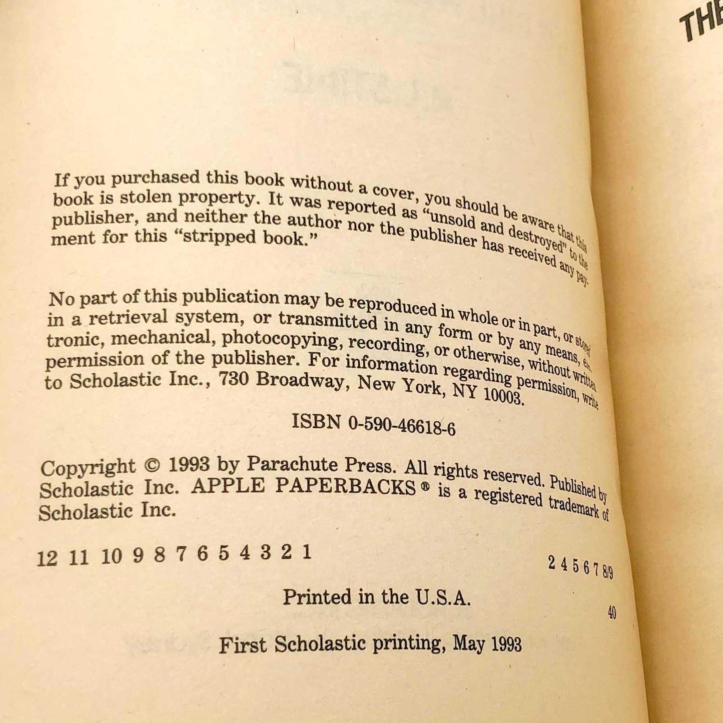 The Girl Who Cried Monster by R.L. Stine [1993 FIRST PRINTING] Goosebumps #8