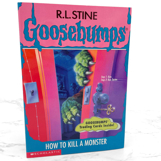 How to Kill a Monster by R.L. Stine [FIRST EDITION PAPERBACK] 1996 • Goosebumps #46 • Mint!
