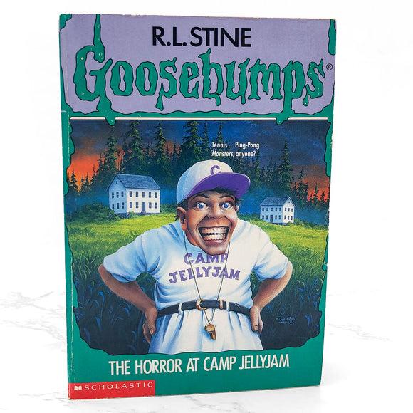 The Horror at Camp Jellyjam by R.L. Stine • Goosebumps #33 [FIRST EDITION PAPERBACK] 1995