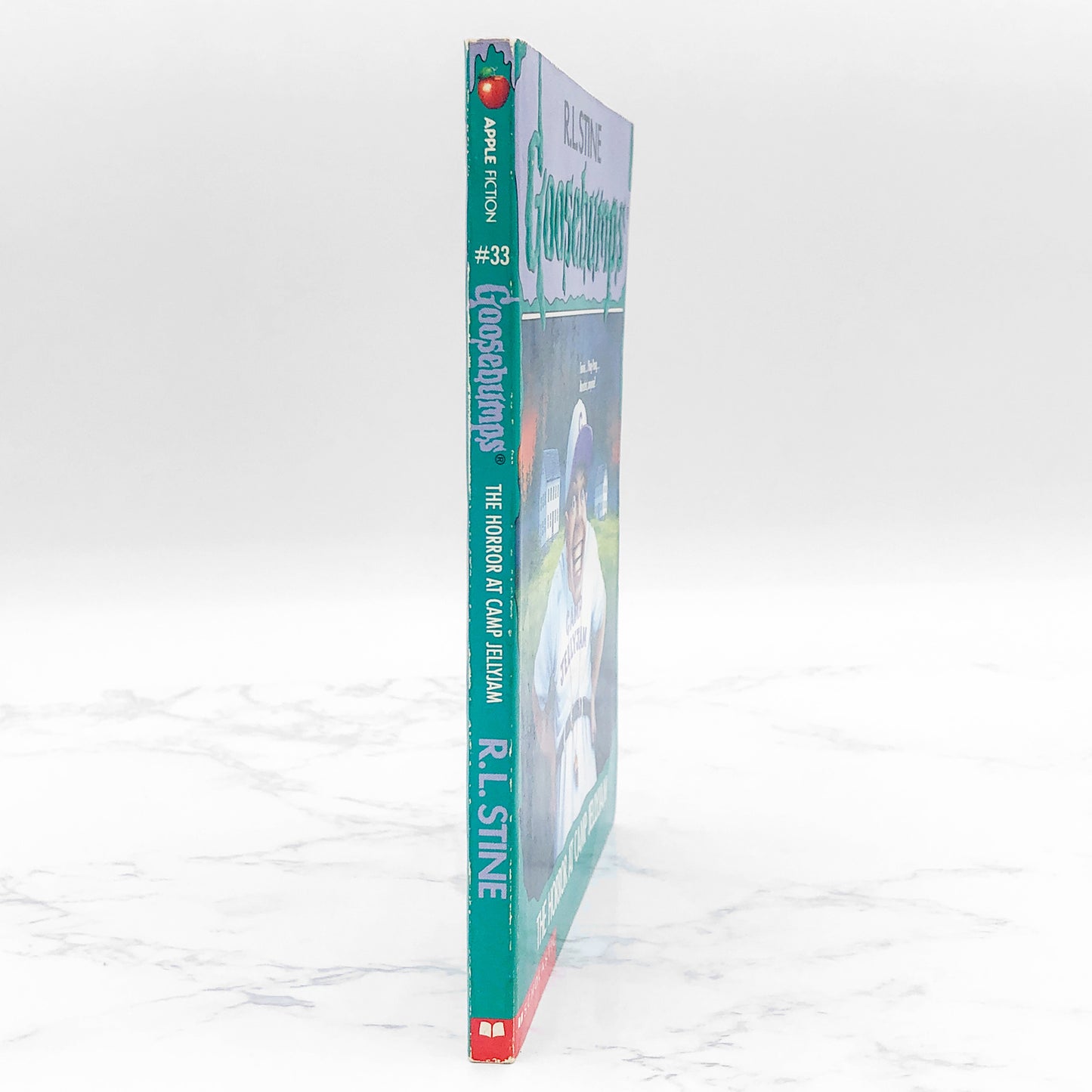 The Horror at Camp Jellyjam by R.L. Stine • Goosebumps #33 [FIRST EDITION PAPERBACK] 1995