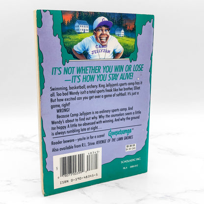 The Horror at Camp Jellyjam by R.L. Stine • Goosebumps #33 [FIRST EDITION PAPERBACK] 1995