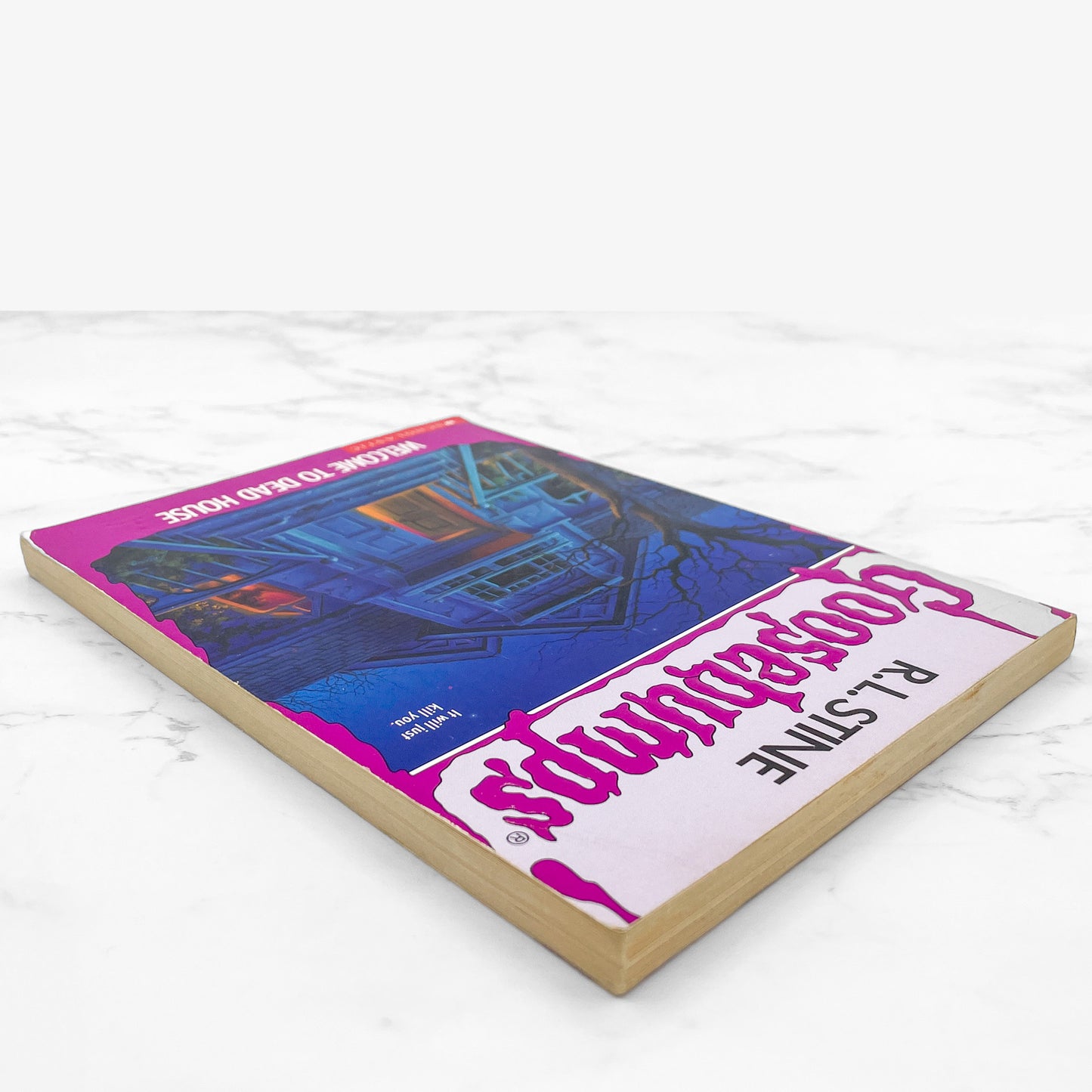 Welcome to Dead House (Goosebumps #1) by R.L. Stine [FIRST EDITION PAPERBACK] 1992