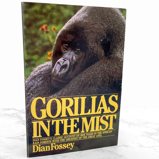Gorillas in the Mist by Dian Fossey [FIRST PAPERBACK EDITION] 1983 • Houghton Mifflin