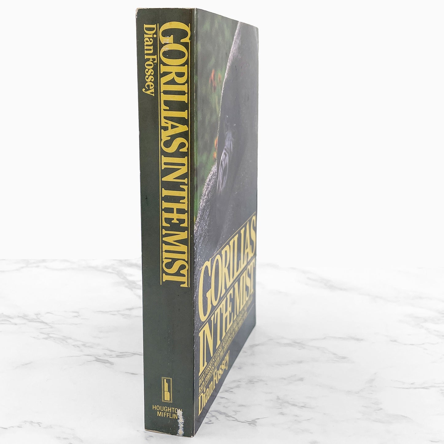 Gorillas in the Mist by Dian Fossey [FIRST PAPERBACK EDITION] 1983 • Houghton Mifflin