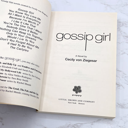 Gossip Girl by Cecily von Ziegesar [FIRST EDITION] 2002 • Poppy
