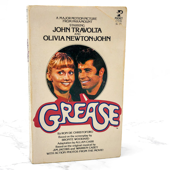 Grease: A Novelization by Ron De Christoforo [FIRST PAPERBACK PRINTING] 1978 • Pocket Books