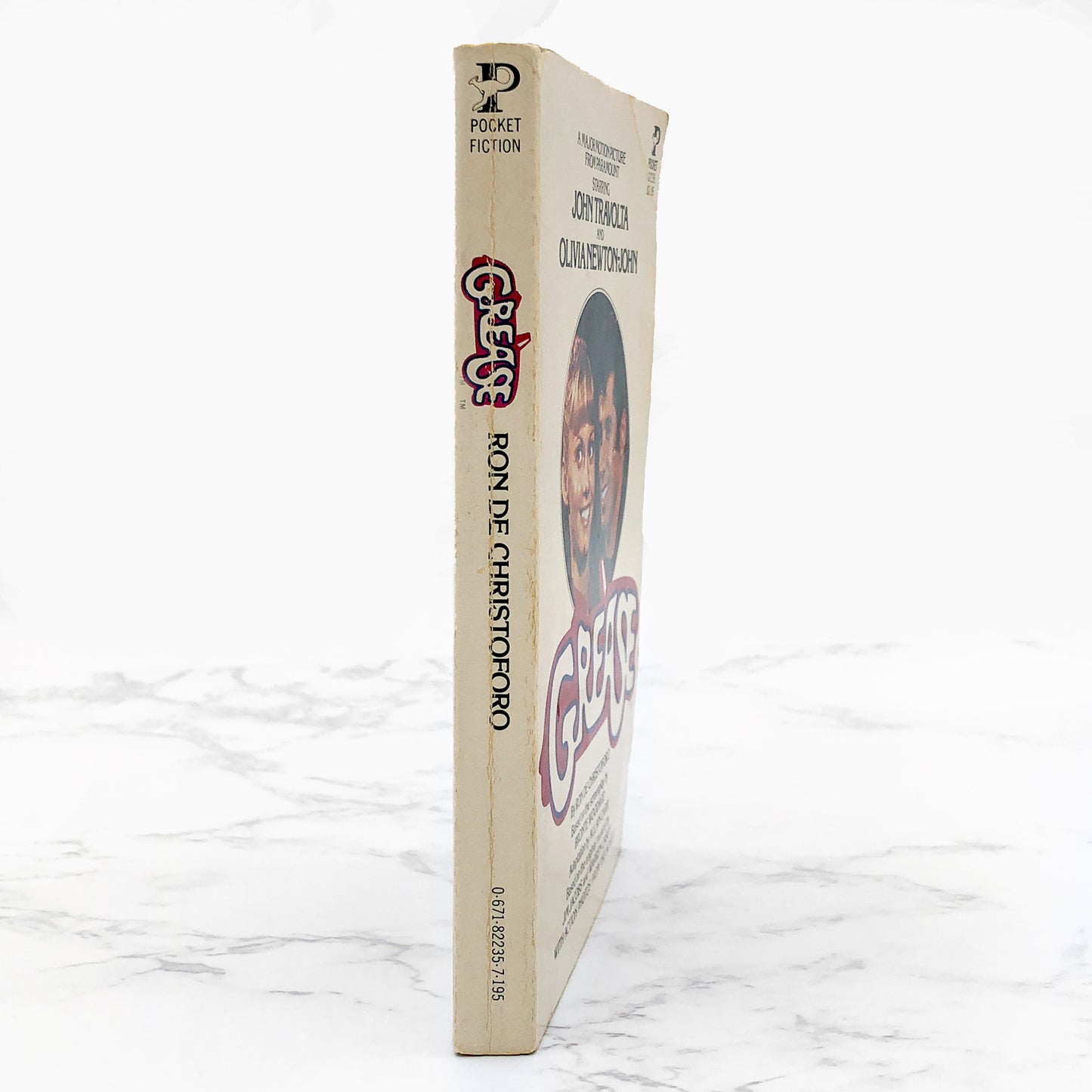 Grease: A Novelization by Ron De Christoforo [FIRST PAPERBACK PRINTING] 1978 • Pocket Books