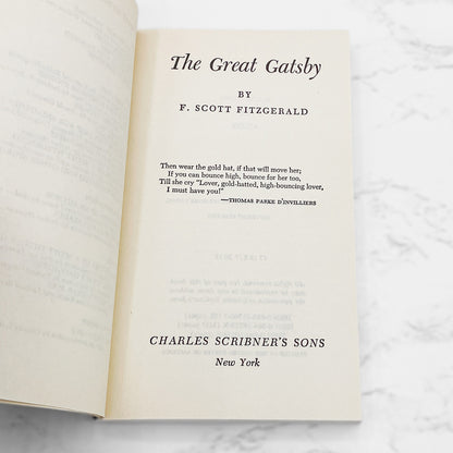 The Great Gatsby by F. Scott Fitzgerald [1979 PAPERBACK] • Charles Scribner's Sons