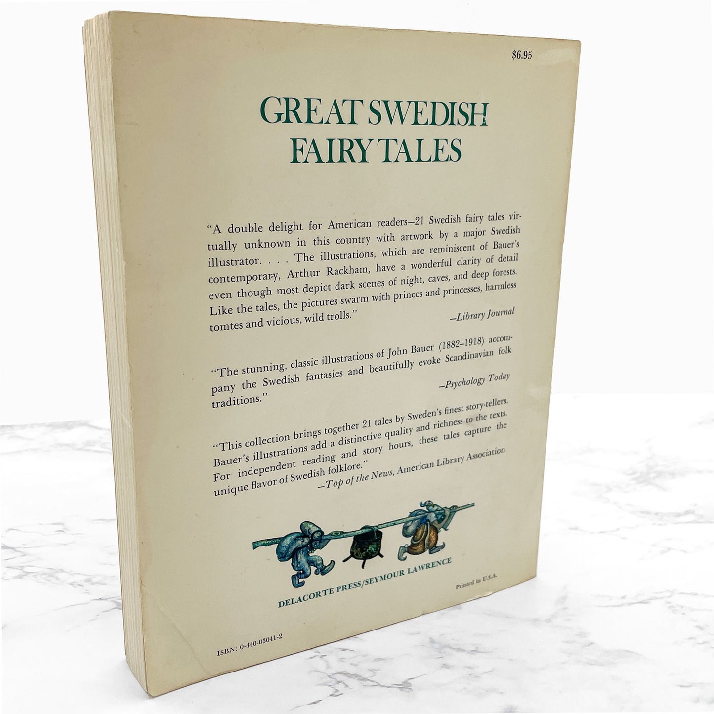 Great Swedish Fairy Tales illustrated by John Bauer [FIRST SOFTCOVER EDITION] 1978 • Delacorte