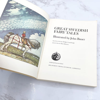 Great Swedish Fairy Tales illustrated by John Bauer [FIRST SOFTCOVER EDITION] 1978 • Delacorte