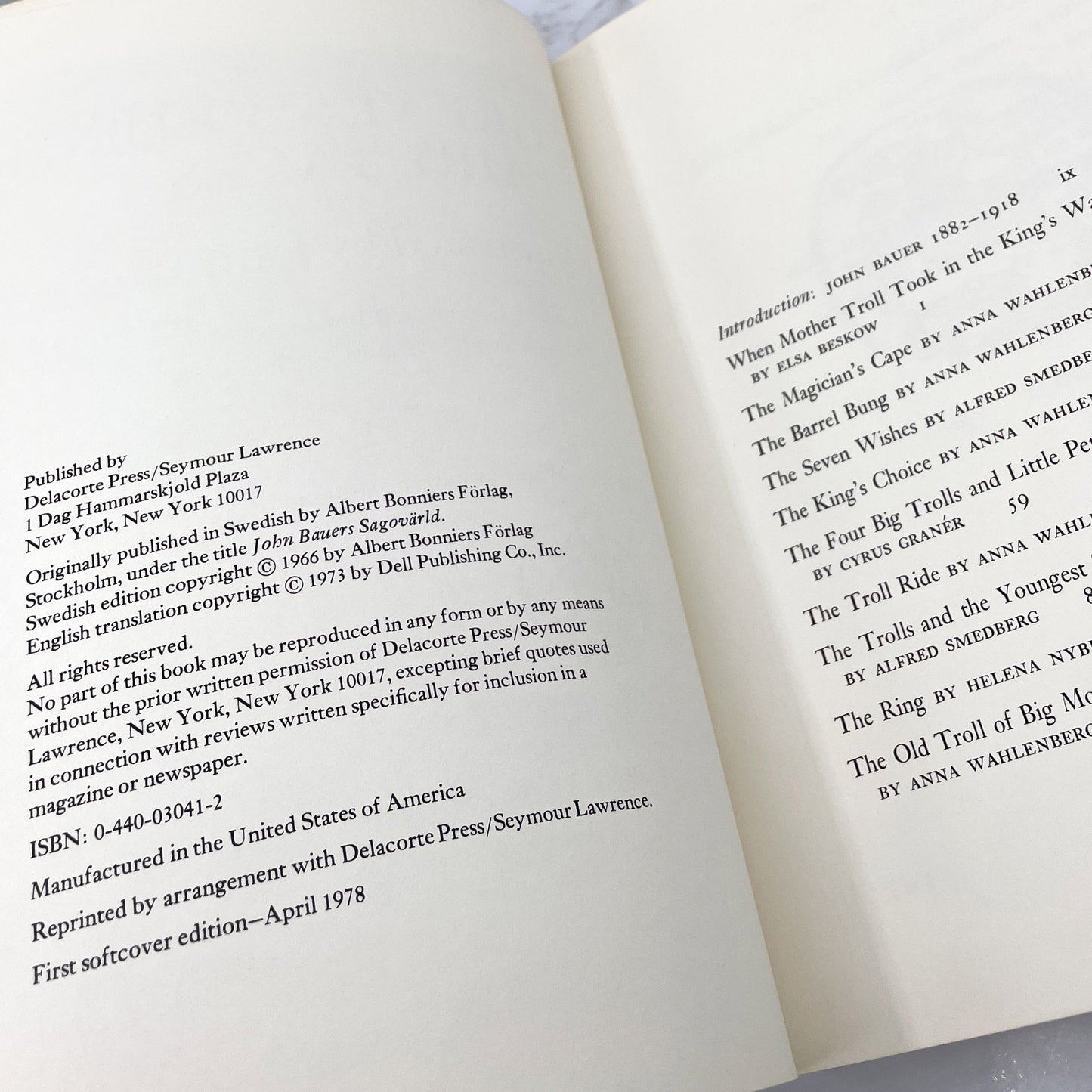 Great Swedish Fairy Tales illustrated by John Bauer [FIRST SOFTCOVER EDITION] 1978 • Delacorte