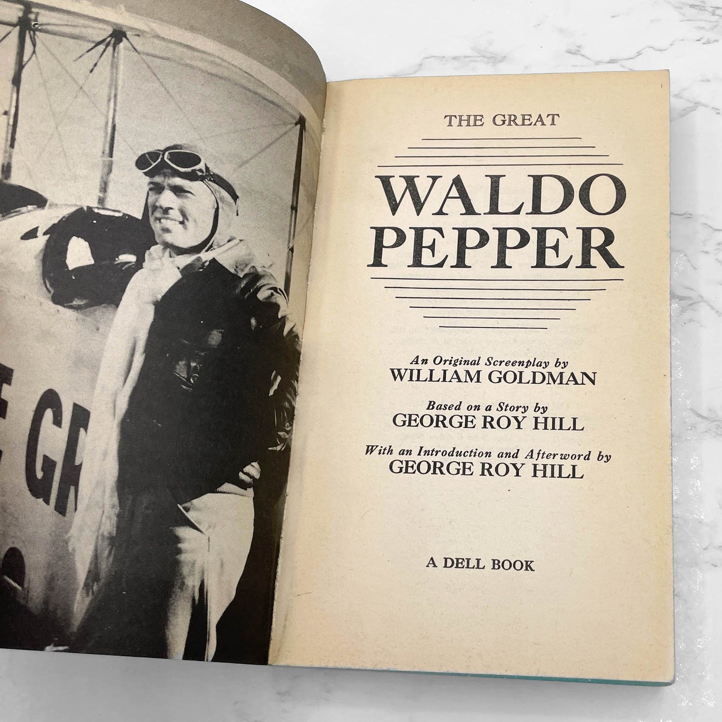 The Great Waldo Pepper: A Screenplay by William Goldman [FIRST EDITION PAPERBACK] 1975 • Dell