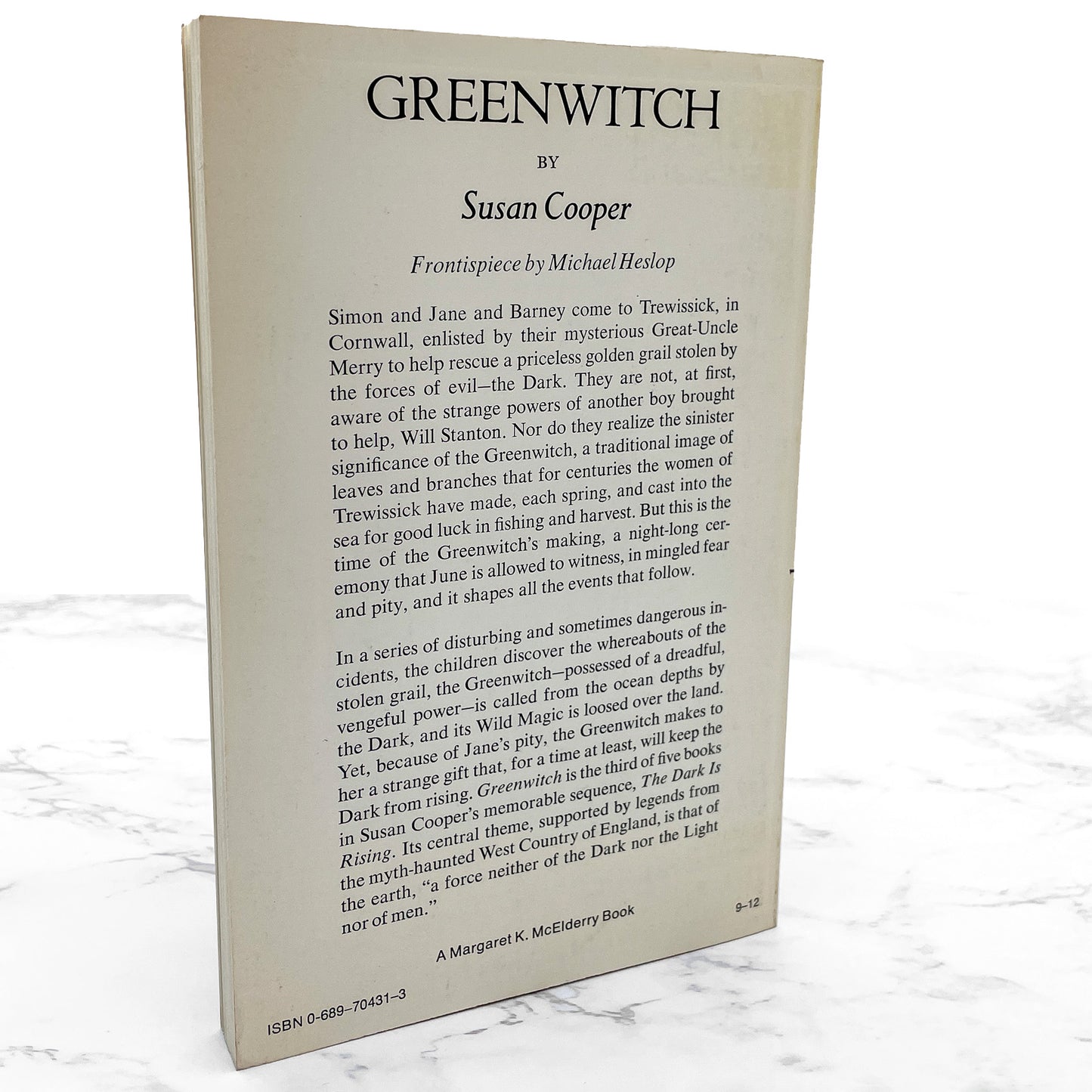 Greenwitch by Susan Cooper [FIRST U.S. PAPERBACK PRINTING] 1974 • Atheneum • The Dark is Rising #3