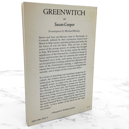 Greenwitch by Susan Cooper [FIRST U.S. PAPERBACK PRINTING] 1974 • Atheneum • The Dark is Rising #3
