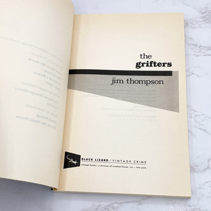 The Grifters by Jim Thompson [TRADE PAPERBACK] 1990 • Black Lizard