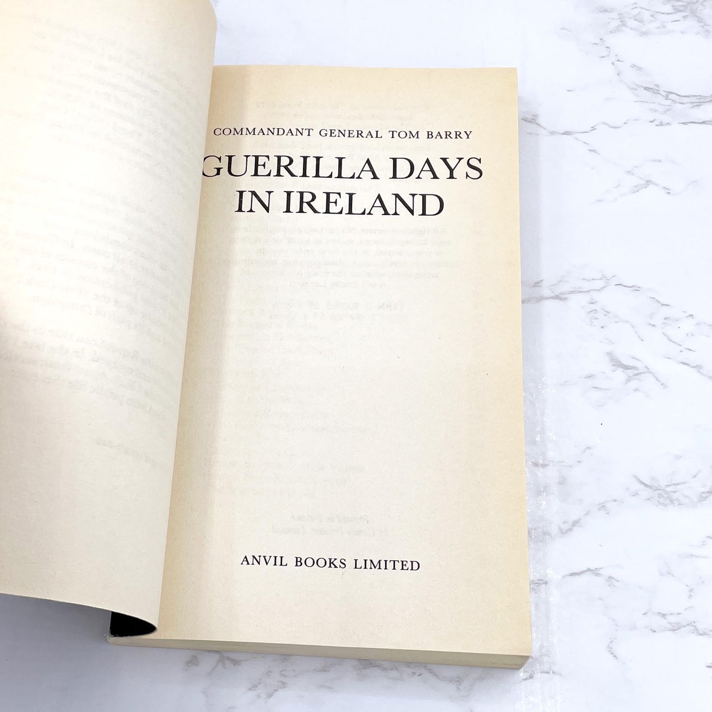 Guerilla Days in Ireland by Tom Barry [IRISH PAPERBACK] 1981 • Anvil Books Limited