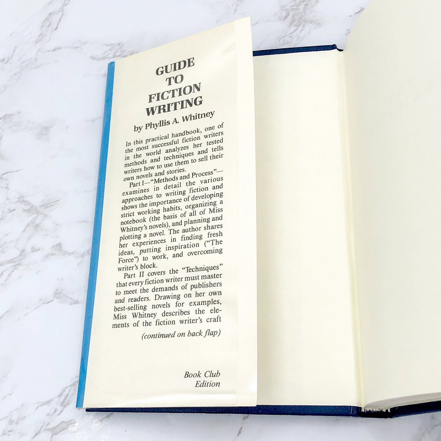Guide to Fiction Writing by Phyllis A. Whitney [1982 HARDCOVER] BCE • The Writer, Inc.