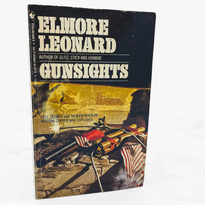 Gunsights by Elmore Leonard [1985 PAPERBACK] Bantam