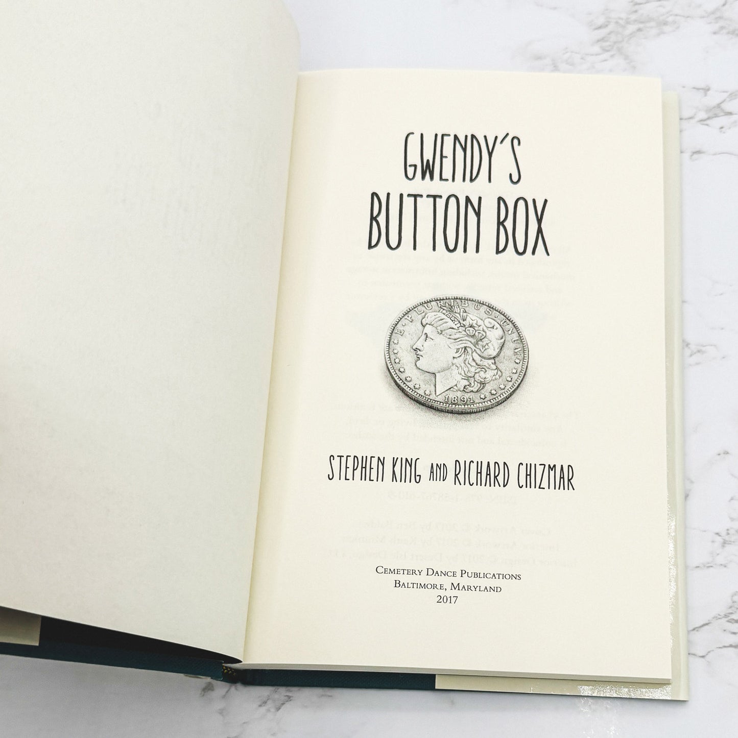 Gwendy's Button Box by Stephen King & Richard Chizmar [FIRST EDITION • FIRST PRINTING] 2017 • Cemetery Dance