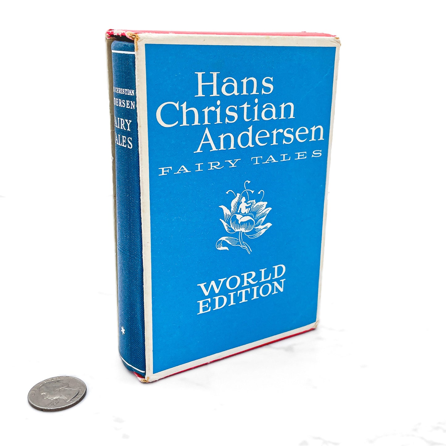 Hans Christian Andersen Fairy Tales Vol. I edited by Svend Larsen [MINIATURE HARDCOVER + SLIPCASE] 1970 • Flensted • Denmark