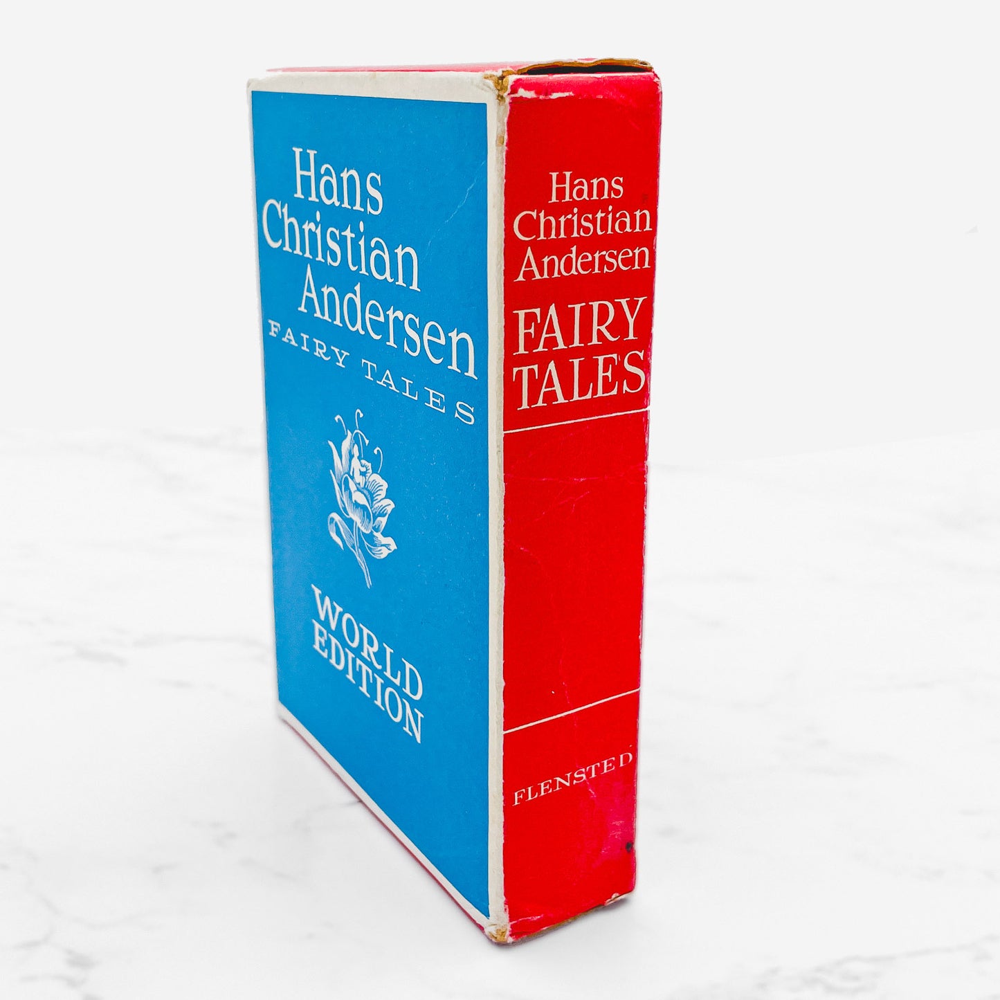 Hans Christian Andersen Fairy Tales Vol. I edited by Svend Larsen [MINIATURE HARDCOVER + SLIPCASE] 1970 • Flensted • Denmark