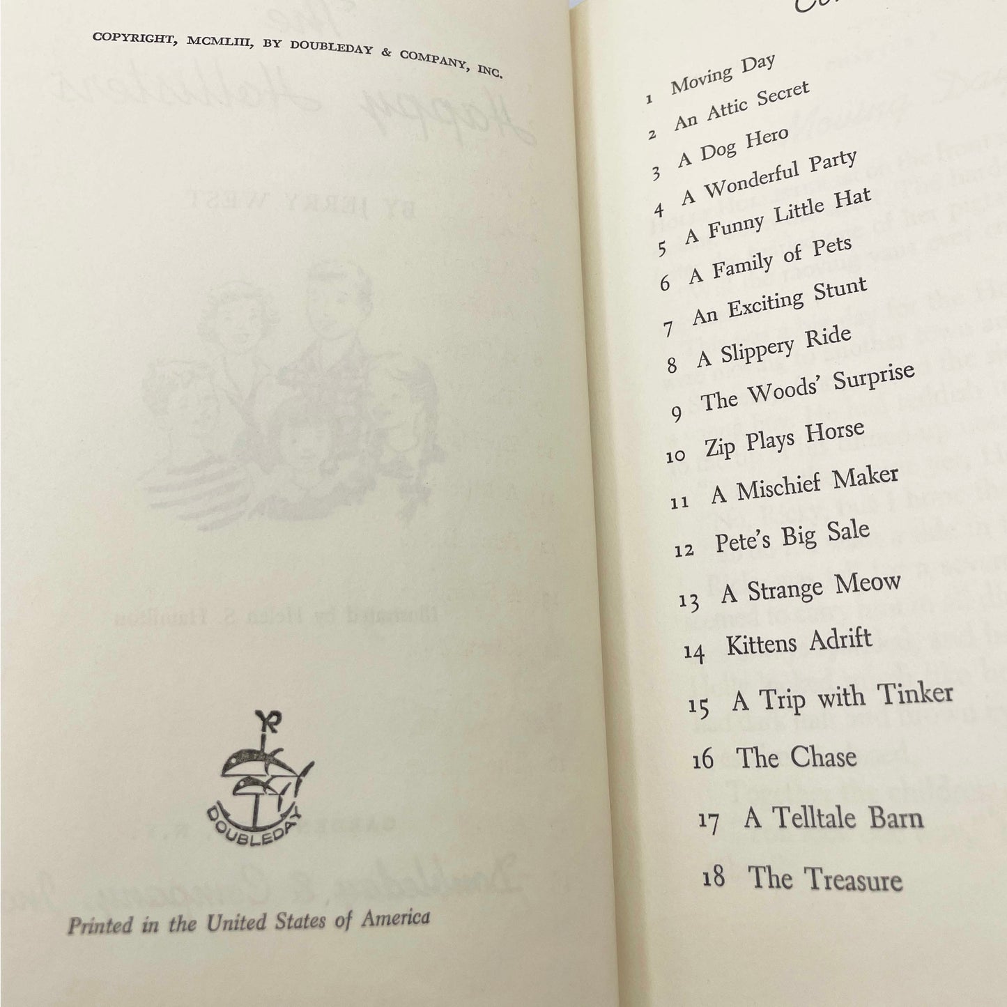 The Happy Hollisters by Jerry West [U.S. FIRST EDITION] 1953 • Doubleday & Company