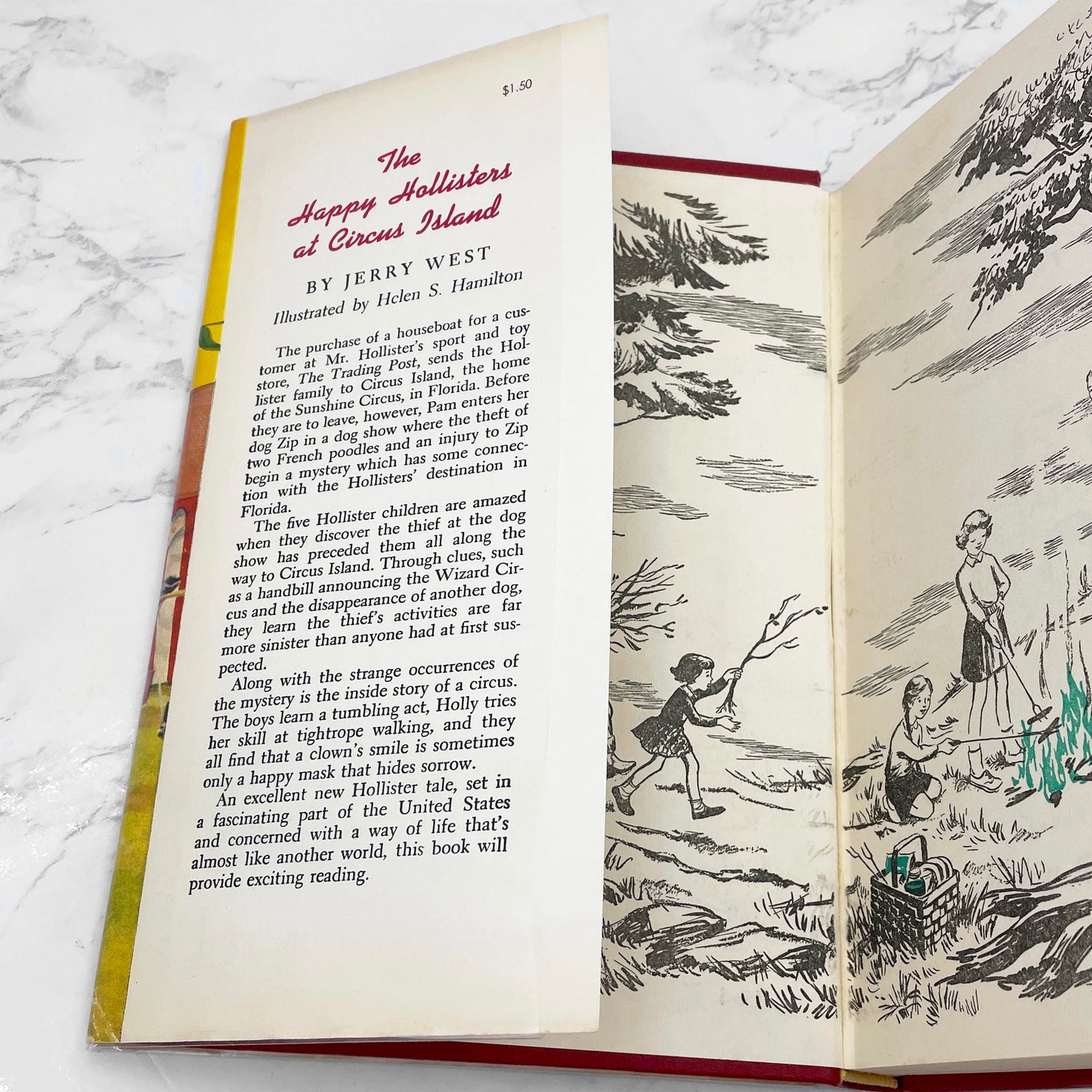 The Happy Hollisters at Circus Island by Jerry West [U.S. FIRST EDITION] 1955 • Doubleday & Company