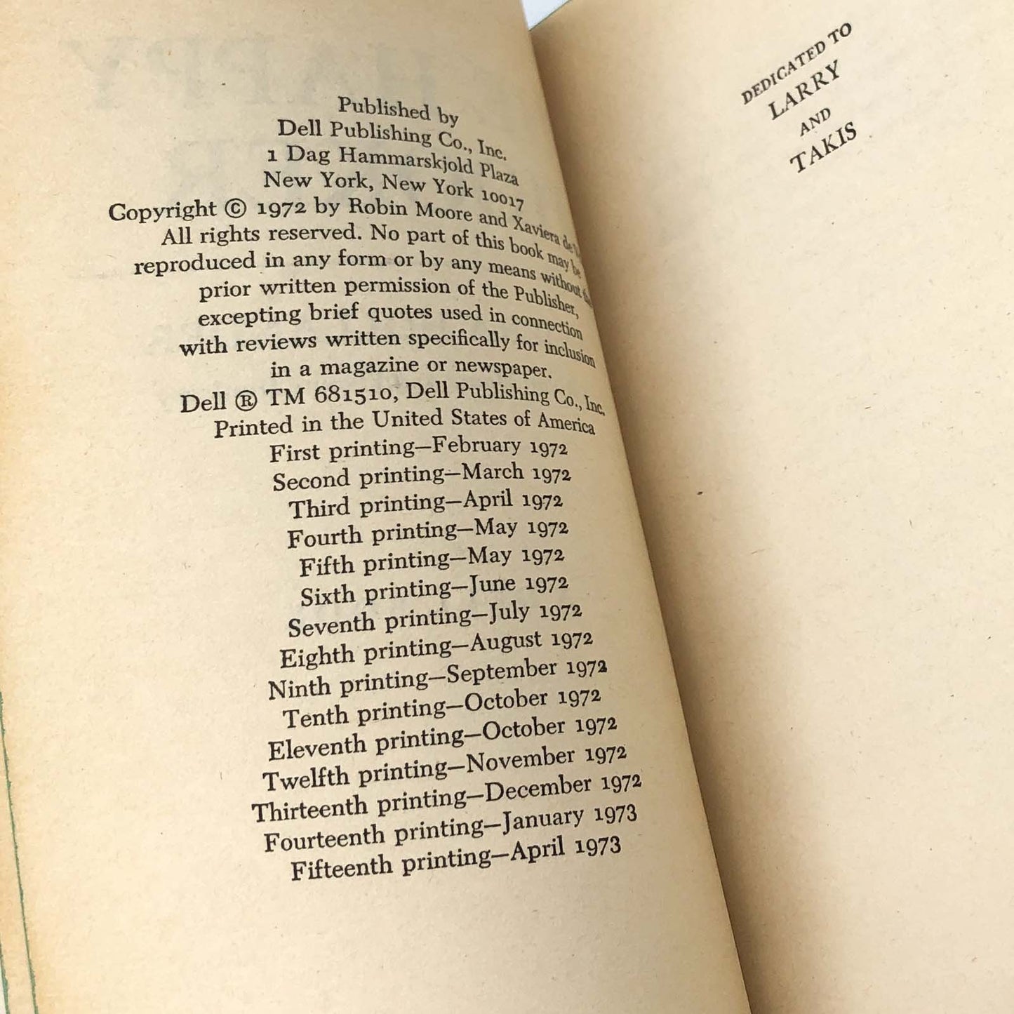 The Happy Hooker: My Own Story by Xaviera Hollander [FIRST EDITION PAPERBACK] 1972