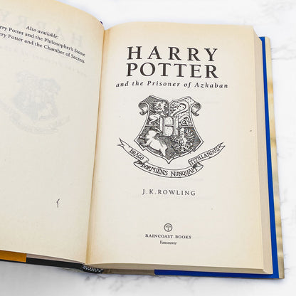 Harry Potter and the Prisoner of Azkaban by J.K. Rowling  [CANADIAN FIRST EDITION] 1999 • 8th Print • Raincoast