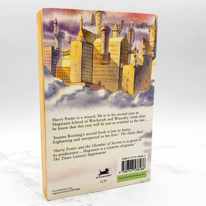Harry Potter and the Chamber of Secrets by J.K. Rowling [FIRST U.K. PAPERBACK EDITION] 1998 • Bloomsbury