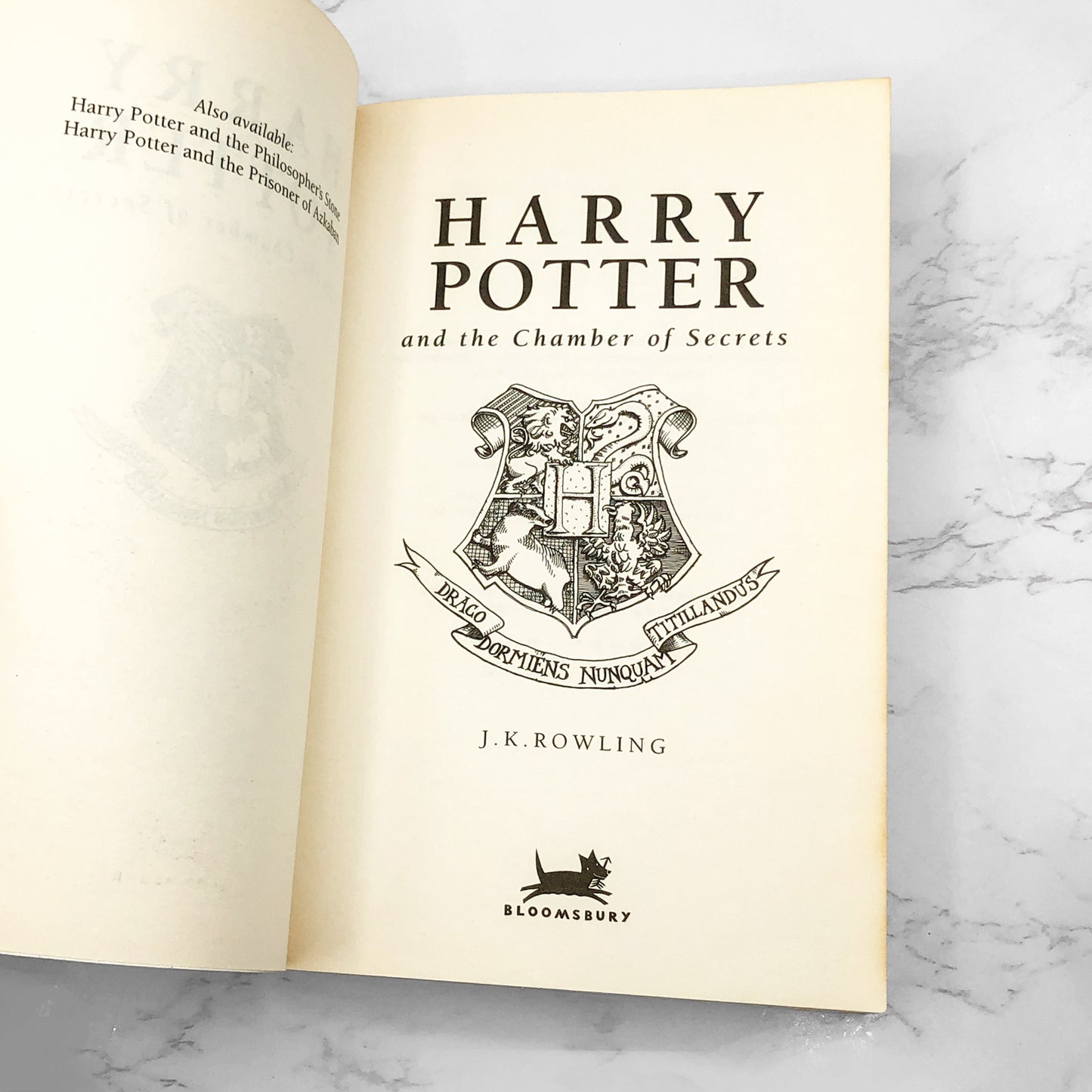 Harry Potter and the Chamber of Secrets by J.K. Rowling [FIRST U.K. PAPERBACK EDITION] 1998 • Bloomsbury