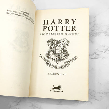 Harry Potter and the Chamber of Secrets by J.K. Rowling [FIRST U.K. PAPERBACK EDITION] 1998 • Bloomsbury