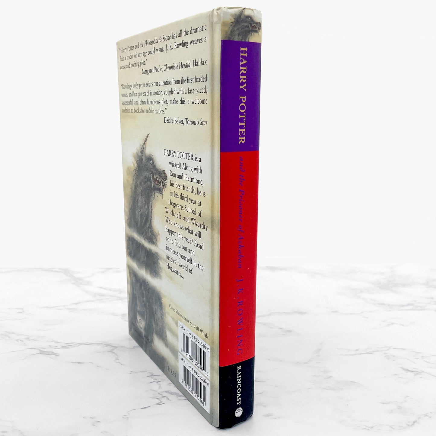 Harry Potter and the Prisoner of Azkaban by J.K. Rowling  [CANADIAN FIRST EDITION] 1999 • 8th Print • Raincoast