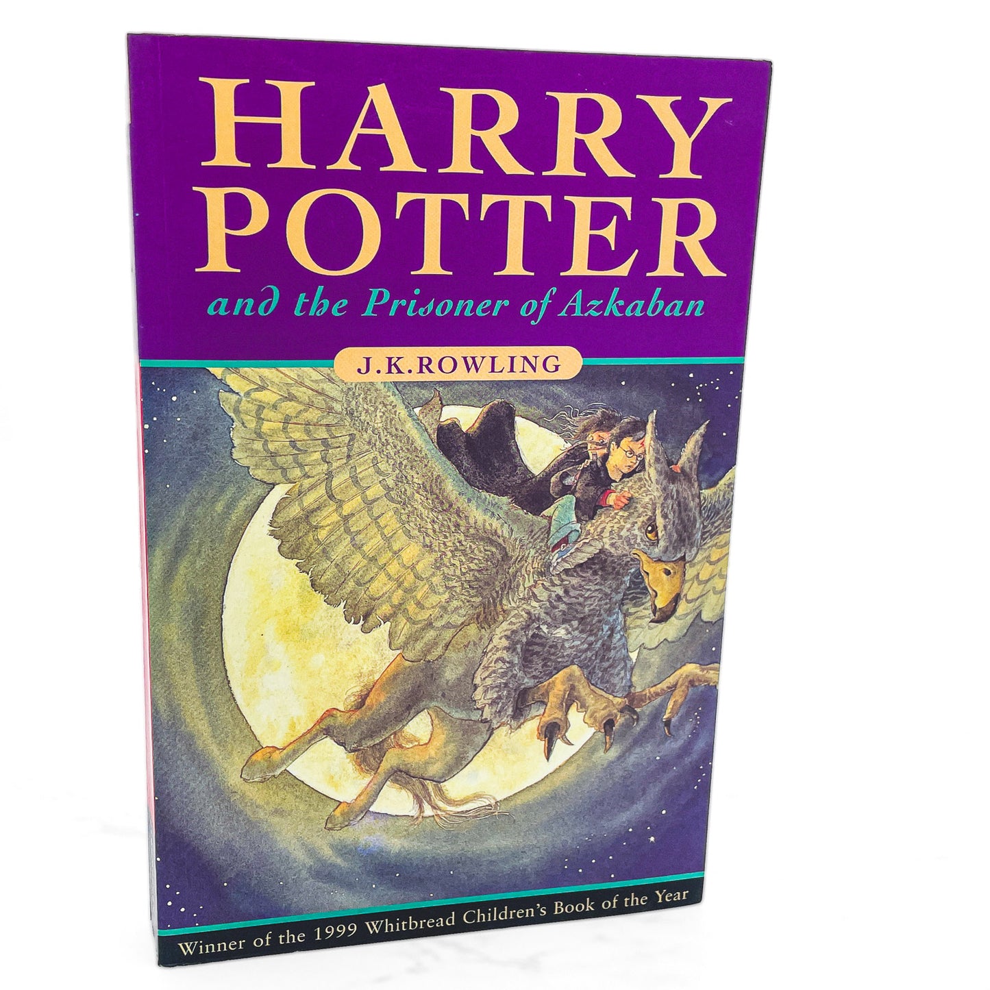 Harry Potter & The Prisoner of Azkaban by J.K. Rowling [FIRST U.K. PAPERBACK EDITION] 1999 • Bloomsbury • 8th Print