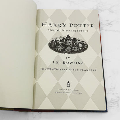 Harry Potter and the Sorcerer's Stone by J.K. Rowling [U.S. FIRST EDITION] 1998 • Arthur A. Levine