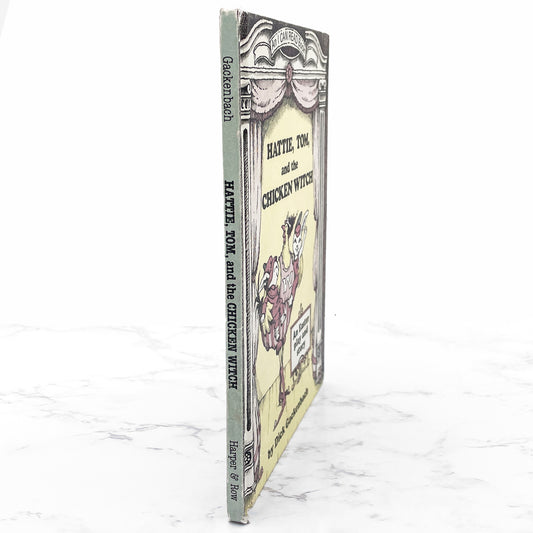 Hattie, Tom and the Chicken Witch: An Easter Play and Story by Dick Gackenbach [1980 HARDCOVER] • Weekly Reader