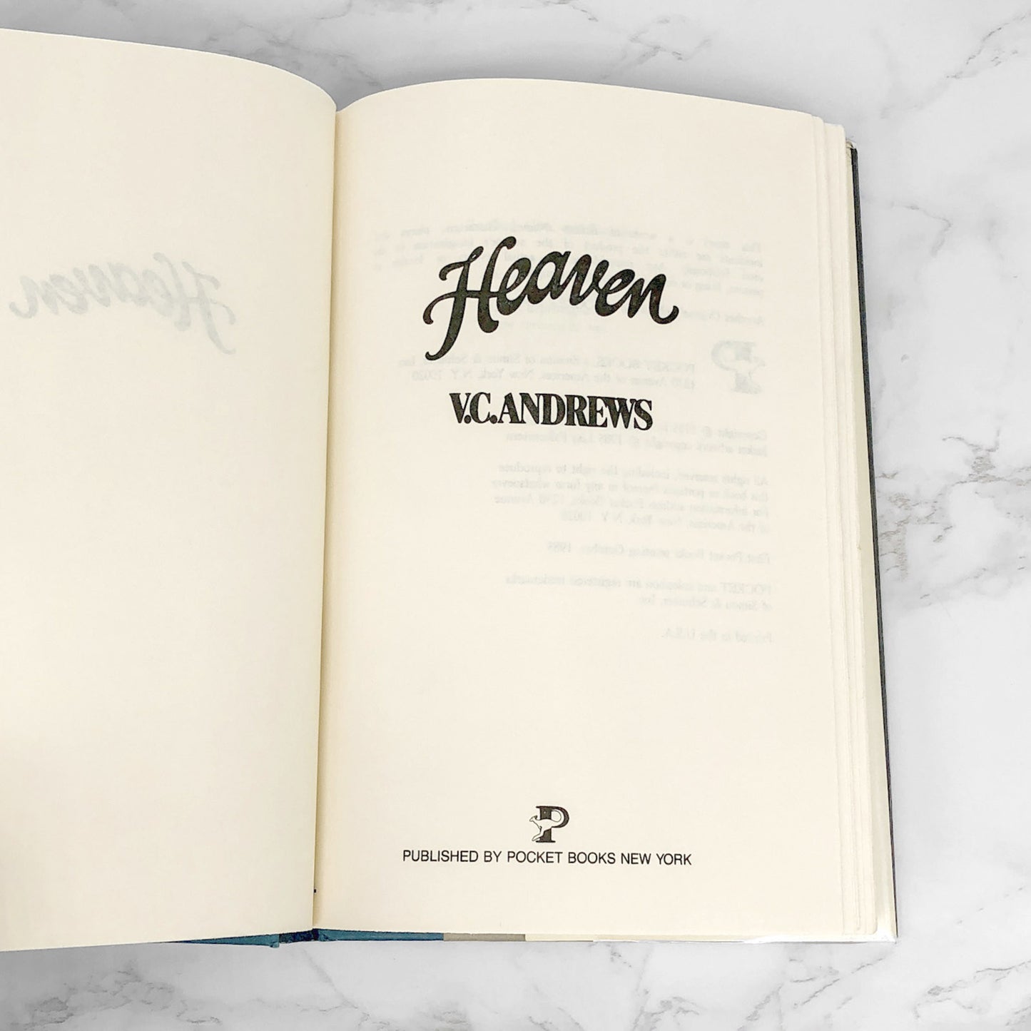 Heaven by V.C. Andrews [FIRST BOOK CLUB EDITION] 1985 • Hardcover