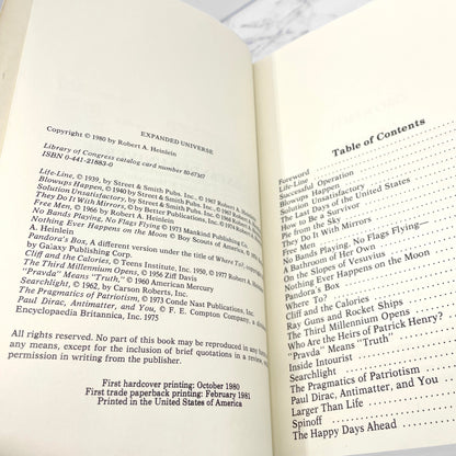 Expanded Universe: The New Worlds of Robert A. Heinlein [FIRST TRADE PAPERBACK PRINTING] 1981 • Ace Sci-Fi