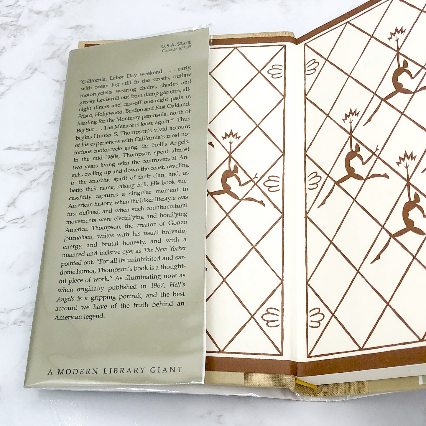 Hell's Angels by Hunter S. Thompson [HARDCOVER RE-ISSUE] 1999 • The Modern Library