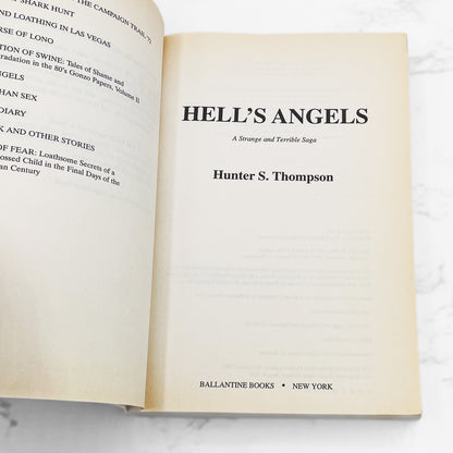 Hell's Angels by Hunter S. Thompson [TRADE PAPERBACK] 1996 • Ballantine