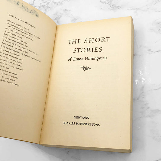 The Short Stories of Ernest Hemingway: The First 49 Stories w. preface by Ernest Hemingway [VINTAGE TRADE PAPERBACK] 1966 •  Scribners *condition