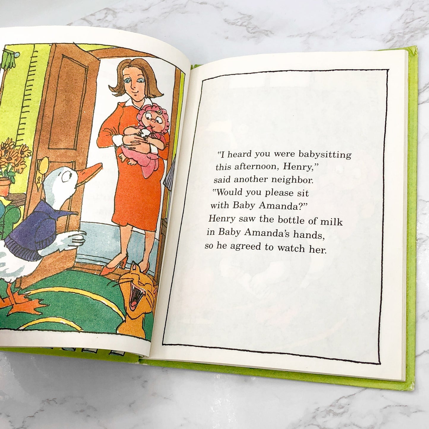 Henry Babysits by Robert M. Quackenbush [FIRST EDITION] 1983