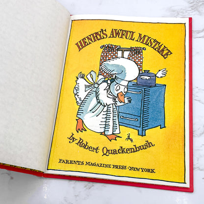 Henry's Awful Mistake by Robert M. Quackenbush [FIRST EDITION] 1980 • Parents Magazine Press