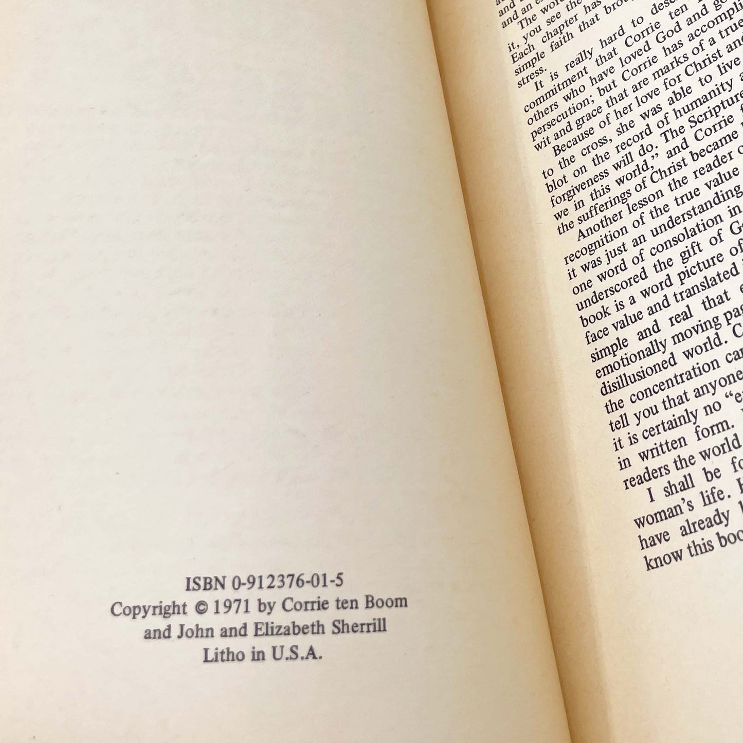 The Hiding Place by Corrie Ten Boom w. John & Elizabeth Sherrill [FIRST TRADE PAPERBACK PRINTING] 1971